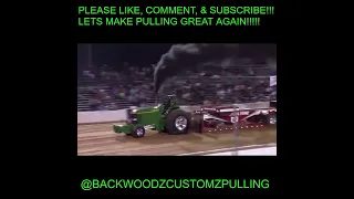 #shorts THIS DEERE IS TURNED UP!!! DOES A HUGE WHEELIE!!! #tractor #tractors #tractorpulling