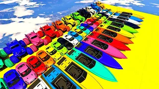 GTA V Epic New Stunt Race For Racing Challenge By Trevor And Sharks #104