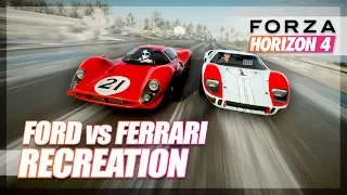 Forza Horizon 4 - Ford vs Ferrari Recreation! (Le Mans 66')