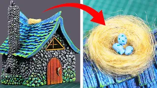 DIY Cardboard "Stone" Witch House