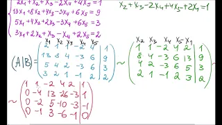 Система линейных уравнений.  Общее решение. Метод Гаусса