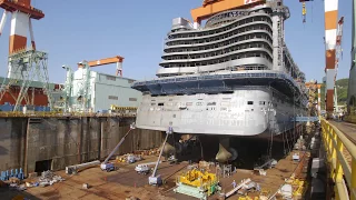 AIDAprima Cruise Ship Construction & Christening in 4K by MK timelapse