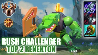 [Wild Rift] Renekton TOP 2 - RUSH Challenger ranked game + build