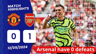 Manchester United vs Arsenal (0-1) Highlights: Goal Trossard | Premier League 2023/24