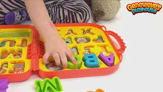 Genevieve Teaches kids Alphabet Sounds with a Toy Puzzle!