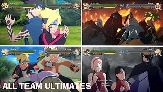 Naruto x Boruto UN Storm Connections - ALL Team Ultimate Jutsus & Secret Factors (PS5 4K)