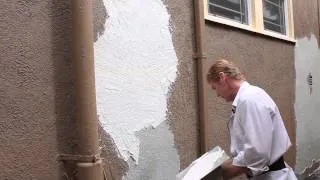 Repair loose stucco finishes.