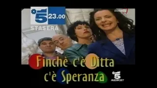 PROMO CANALE 5 SIT COM "FINCHE' C'E' DITTA, C'E' SPERANZA" (1999)