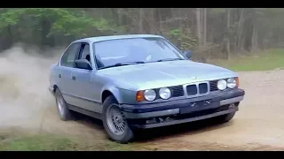 BMW Rally: Drifting A E34 525i In Gravel