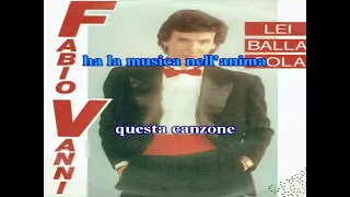 Fabio Vanni Lei Balla Sola karaoke nibo