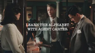 learn the alphabet with agent carter