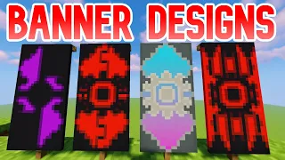 4 AMAZING BANNER IDEAS IN MINECRAFT! (Tutorial)