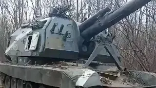 A Russian 2S19 Msta-S with full ammunition was found abandoned in Ukraine