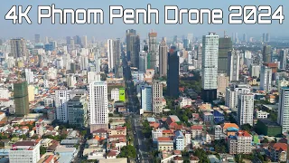 4K HDR Drone Footage Phnom Penh Capital Of Cambodia Jan 2024