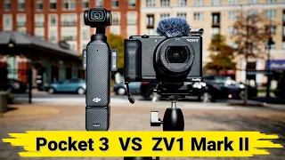DJI Osmo Pocket 3 vs Sony ZV1 Mark II Video Comparison