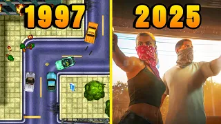 Evolution of Grand Theft Auto Games 1997 - 2025