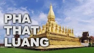 Pha That Luang Stupa in Vientiane, Laos