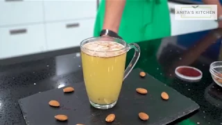 A Winter Warming Cardamom, Saffron and Almond Milk Beverage