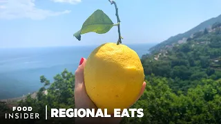 How Limoncello Is Made Using Huge Amalfi Coast Lemons | Regional Eats