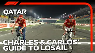 Charles Leclerc & Carlos Sainz Ride Around Losail International Circuit | 2021 Qatar Grand Prix