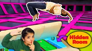 Spying On Boys From *SECRET ROOM* In Trampoline Park