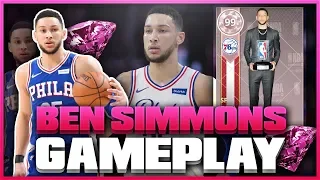 FREE LOCKERCODE PINK DIAMOND BEN SIMMONS 65 POINT GAMEPLAY! BEST CARD IN THE GAME! NBA 2K18 MYTEAM