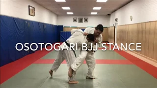 Osoto gari bjj stance