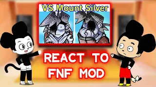 Suicide Mickey Mouse Gacha React to FNF Monochrome Remix | Mount Silver FNF [Hypno Lullaby FNF]