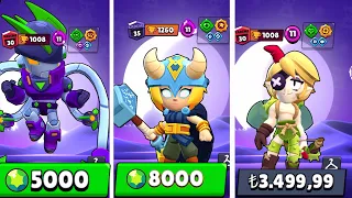 15.000 TL ! OYUNUN EN PAHALI 3 DESTANSI KARAKTERİNİ ALDIM ANGELO MAXLADIM !! BRAWL STARS