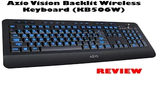 Azio Vision Backlit Wireless Keyboard KB506W Review