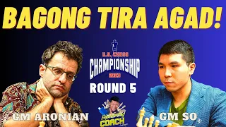 AGA NG NOVELTY NI WESLEY! NAPAISIP BIGLA SI LEVON!  Aronian vs So! US Chess 2023