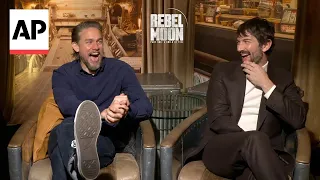 'Rebel Moon' interview: Charlie Hunnam & Michiel Huisman on Zack Snyder's 'CUT!' calls, AI