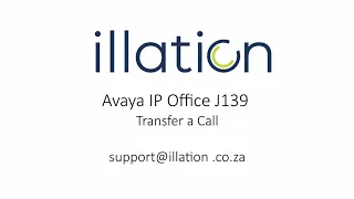 Avaya IP Office J139 - Transfer a Call