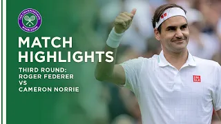 Roger Federer vs Cameron Norrie | Third Round Highlights | Wimbledon 2021