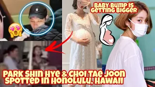 Park shin hye and Choi tae joon SPOTTED Sweet in Hawaii BABY BUMP is getting Bigger 💚