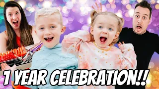 1 YEAR Celebration!! We've been on YouTube for a YEAR!!!