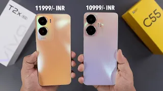 vivo T2x Vs Realme C55 Full Comparison I Best Phone Under 12000.?