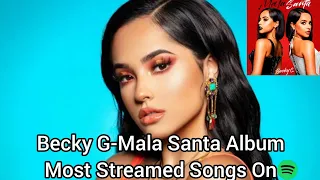 Becky G-Mala Santa Album Most Streamed Songs On Spotify