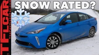 2019 Toyota Prius AWD vs Man-Made Wisconsin Blizzard Review