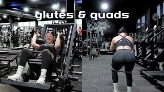 INTENSE Quads and Glutes Gym Workout – including warm up & cool down stretches