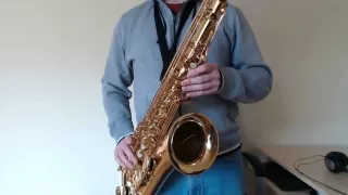 How to play the G Blues Scale on Saxophone (Saxophone Beginners Lesson BC406)