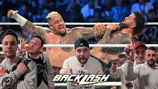 LIVE REACTION TO THE BLOODLINE VS SAMI, KO, & MATT RIDDLE AT WWE BACKLASH 2023 (TENSION BREWING!!)