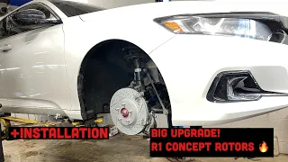 2022 Honda accord 2.0T big upgrade with the R1 Concept Slotted Drilled Brake Rotors