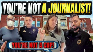 "Rent-A-Cops" Try to Intimidate Journalist, Get EDUCATED On Our Rights Instead! 1st Amendment Audit