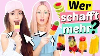 Wer schafft mehr WASSEREIS? 👅BFF Battle | ViktoriaSarina