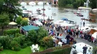 Olympic Torch with Streaker in Henley 10th July 2012