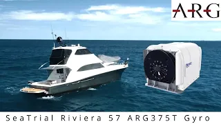 Discover the Beauty and Power of the Riviera 57' Enclosed Flybridge with the ARG 375T Seatrial!