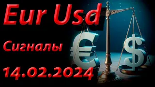 Сигналы Eur Usd, 14.02.2024. Прогноз форекс. Трейдинг, торговые рекомендации.