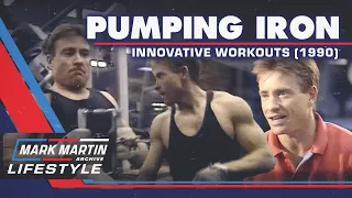 NASCAR Driver Mark Martin Working Out in 1990