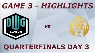 DK vs MAD Highlights - Game 3 - Quarterfinals Day 3 - Worlds 2021